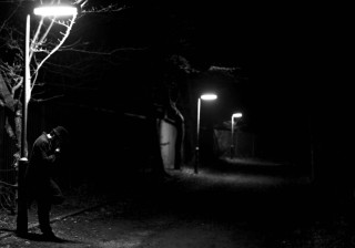 Man dark cellphone streetlight filmnoir - film noir free wallpaper