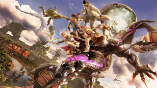 Giant robot riders futuristic city - a giant robot free wallpaper