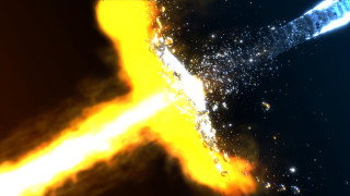 Bright yellow black object fire - object free wallpaper for desktop