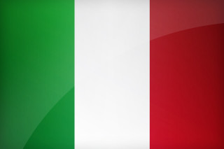 Italy flag shiny metal frame - the bottom of the flag free wallpaper