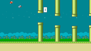 Game columns bird flying city - free gaming wallpaper