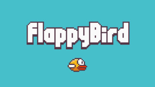 Flappy bird flying air background - pixel art free wallpaper