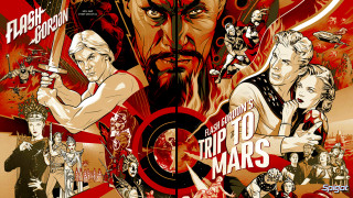 Man sword people red background - graphic novel free wallpaper