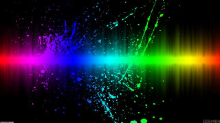 Colorful background rainbow light black 5 - neon color free wallpaper