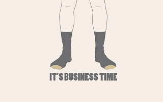 Business time mans legs socks - time free wallpaper