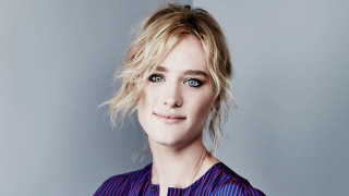 Blonde woman blue eyes blue - profile picture free wallpaper