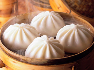 Close up bowl dumplings smoke - food free wallpaper