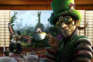 Man green hat glasses bowl - alexander jansson free wallpaper