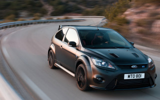 Black car driving road forest 3 - fanny mcian free wallpaper