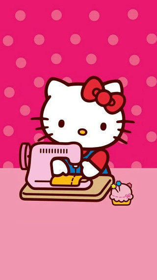 Hello kitty sewing machine pink - machine free wallpaper