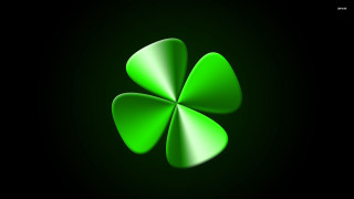 Four leaf clover black background - verdadism free wallpaper for desktop