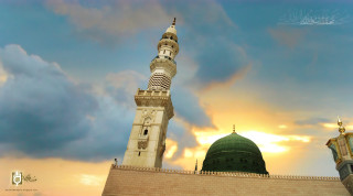Large white building green dome 2 - a green dome free wallpaper