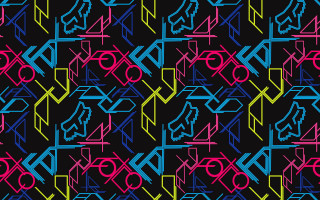 Colorful pattern black background blue 3 - a colorful pattern free wallpaper