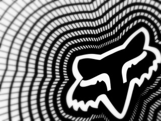 Fox logo wall black white - sharp foccus ilustration free wallpaper for desktop