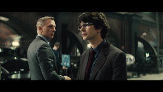 Men suits talking train station - david brewster free wallpaper