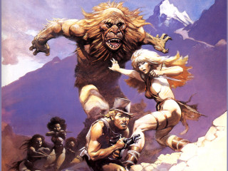 Man woman monster background people - boris vallejo free wallpaper