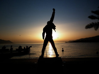 Person dock sunset boat water - the water behind them free wallpaper