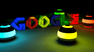 Colorful lights google sign speaker - a sign free wallpaper