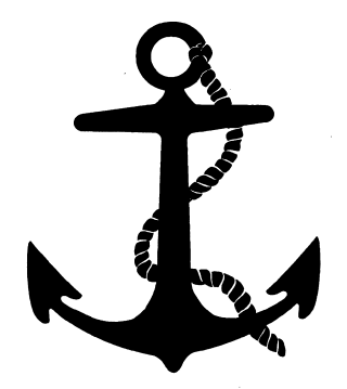 Anchor rope black white image - symbolism free wallpaper for tablet
