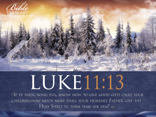 Snowy landscape trees bible verse - eric peterson free wallpaper