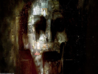 Person shadow wall clock time - dave mckean free wallpaper