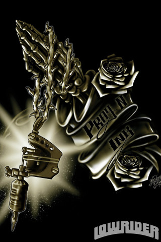 Rose gun tattoo design arm - a light shining free wallpaper for mobile
