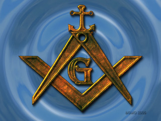 Gold masonic symbol cross letter - occult free wallpaper for desktop