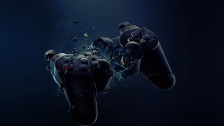 Video game controller flying people - a video game controller free wallpaper