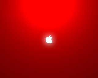 Red apple wallpaper red background - a white apple logo free wallpaper