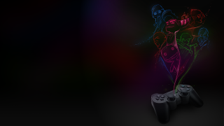 Video game controller neon background - a video game controller free wallpaper
