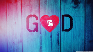 Heart god red blue colors - dionisiu free wallpaper for desktop