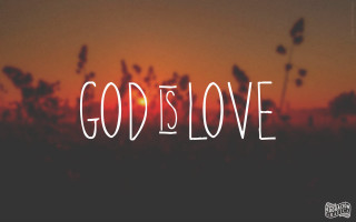 God is love sunset silhouette - a sunset background free wallpaper