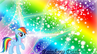 Rainbow dash horse stars rainbow - david gilmour blythe free wallpaper