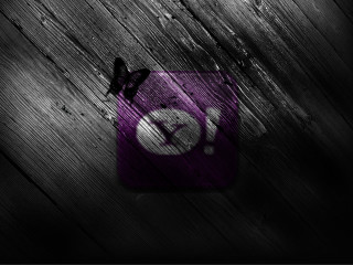 Purple white logo wood black - corneille free wallpaper