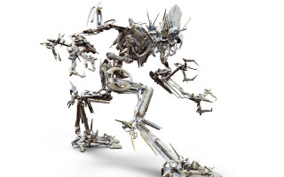 Robot running arms outstretched legs - leg free wallpaper for desktop