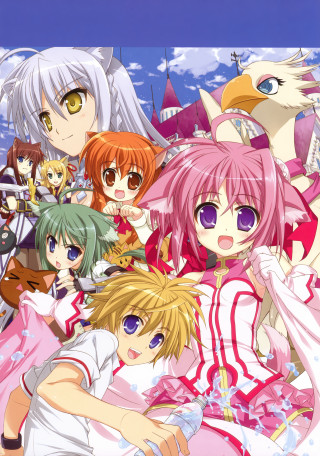 Anime girls pink hair white 5 - alice prin free wallpaper for mobile