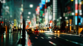 City street traffic night lights 14 - traffic free wallpaper