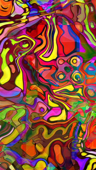 Colorful abstract painting different colors 2 - free abstract wallpaper