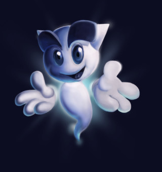 Cartoon character blue black background - felixkelly free wallpaper for tablet