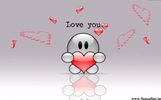 Cartoon heart love message petals - cicely free wallpaper for desktop