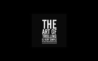 Art of trolling minimalist greyscale 2 - professional digital art free wallpaper