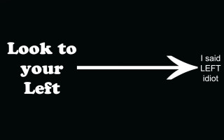 Black white arrow left right 3 - u free wallpaper