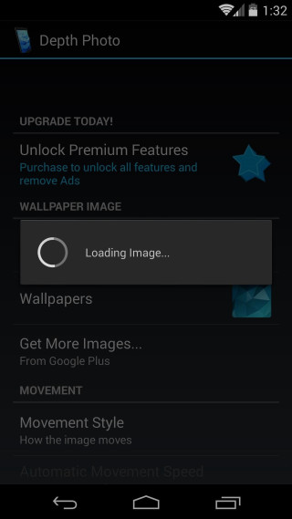 App settings screen phone interface - the image free wallpaper for mobile