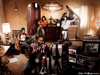 Living room group hyperrealism album - album cover free wallpaper for desktop