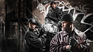 Two men brick wall graffiti - harlem renaissance free wallpaper