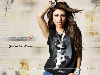 Woman long hair black shirt 38 - araceli gilbert free wallpaper