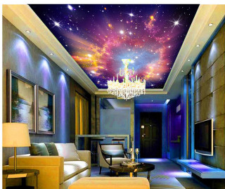 Living room ceiling painting castle - a painting of a castle free wallpaper