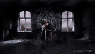 Woman iron throne dark room - game free wallpaper