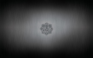 Black silver background silver emblem - asai chū free wallpaper