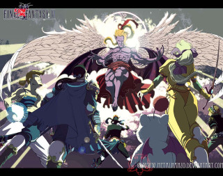 Anime characters wings swords group - final fantasy free wallpaper for desktop